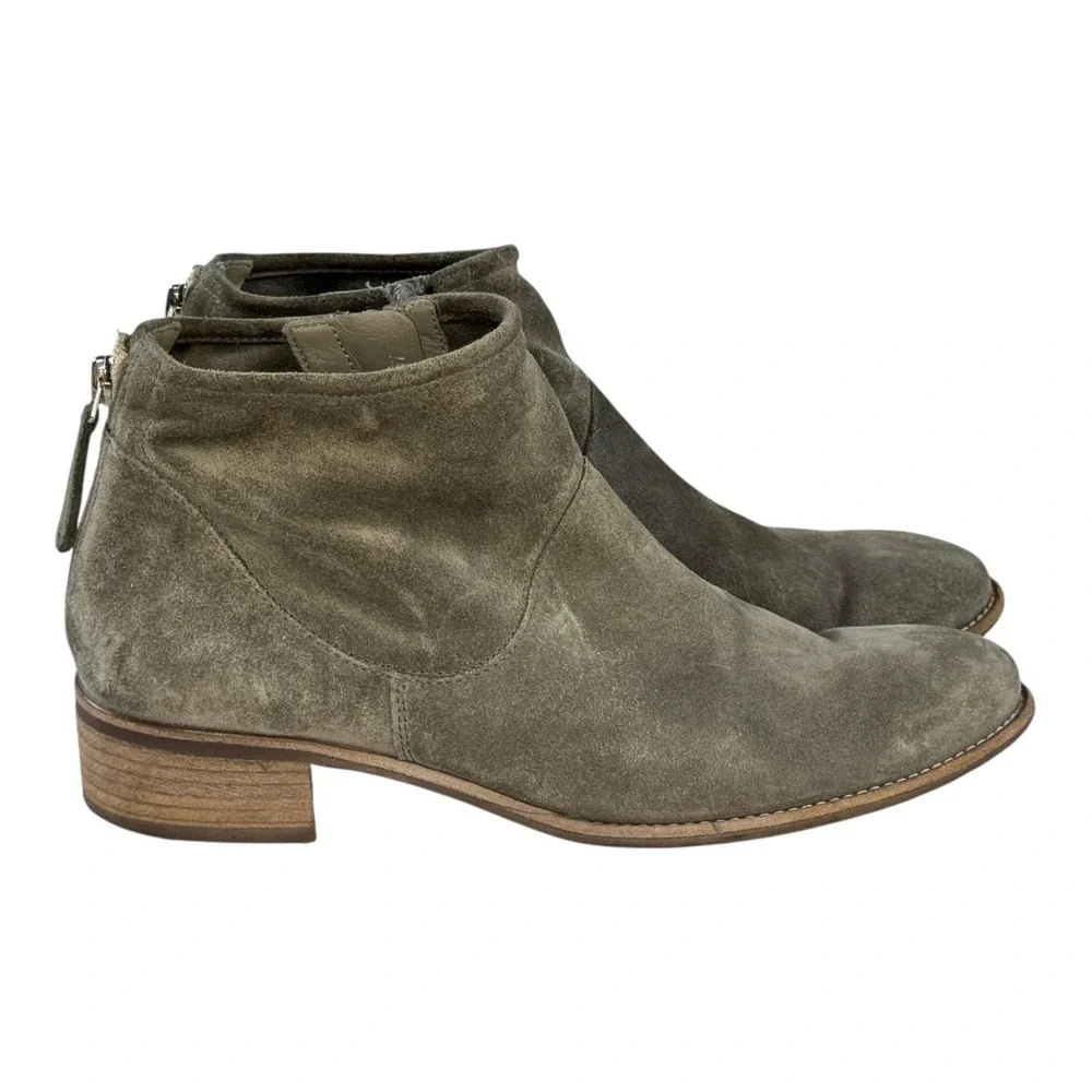 Paul Green Boots Womens UK 5 US 7.5 Logan Suede Leather‎ Ankle Zip Booties Shoes